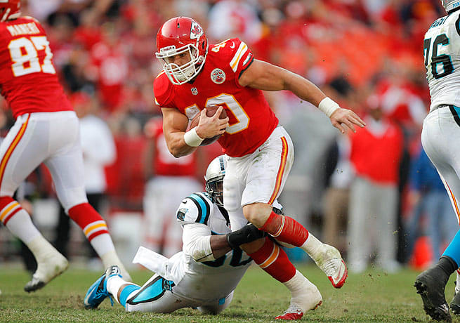The Buccaneers view Peyton Hillis as a change-of-pace back with the ability to run over defenders.
